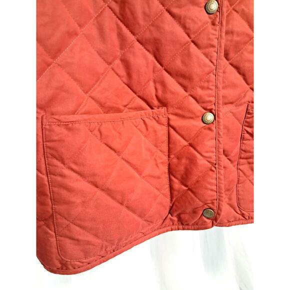 Women’s Eddie Bauer Quilted Vest Cardinal Red Size XXL Button Close - Picture 4 of 10